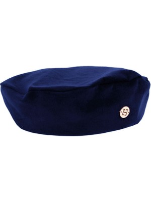 Sibi Hats Audrey Lacivert Kadife Kadın Beret Şapka