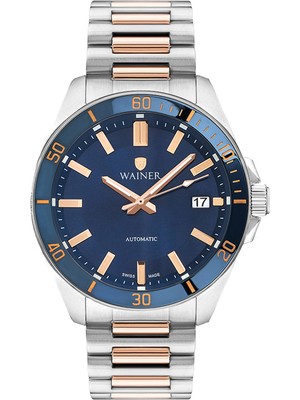 Wainer WA.25540-A Gümüş Altın Çelik Erkek Kol Saati