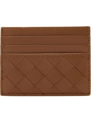 Bottega Veneta Koyu Bordo Kadın Deri Kartlık