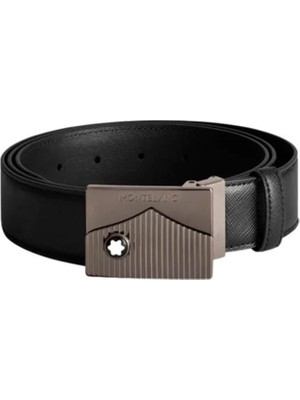 Montblanc Siyah Erkek Deri Kemer