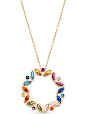 Orena Jewelry Markiz Garden 14 Ayar Altın Kadın Kolye