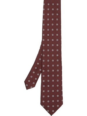 Zegna Kırmızı Ipek Kravat