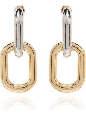 Network Silver Gold Kadın Sallantılı Küpe