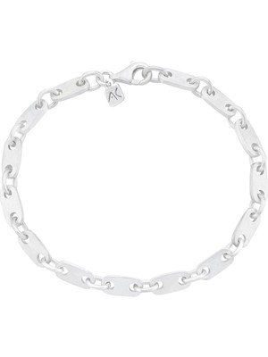 Aleyna Cebeci Jewelry Initial 925 Ayar Gümüş Erkek Bileklik