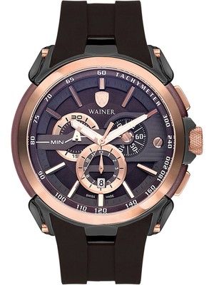 Wainer WA.16910-B Siyah Çelik Erkek Kol Saati