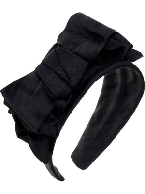 Sibi Hats Catch Me El Yapımı Siyah Ipek Taç