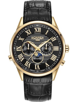 Roamer 513821-48-85-05 Siyah Deri Erkek Kol Saati