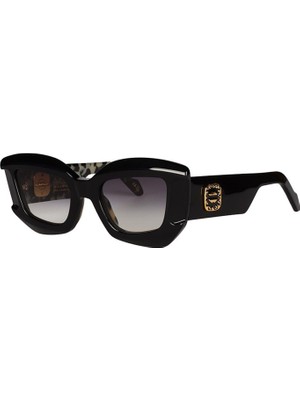 Original Vintage Sunglasses Prochyta Elite PE03 Col Siyah Asetat Kadın Güneş Gözlüğü