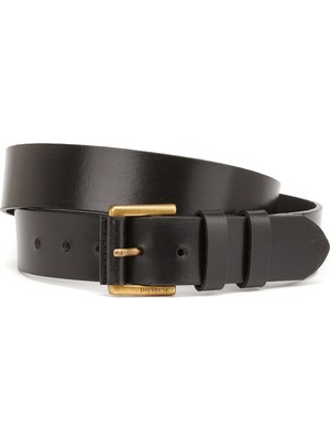 Divarese Siyah Kare Tokalı Erkek Deri Kemer