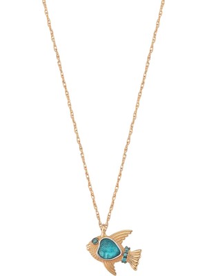Bee Goddess Aqua Light Kadın Altın Kolye