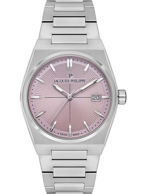 Jacques Philippe JPQLS5213X6PK Aurora Lady Metalik Gri Kadın Kol Saati