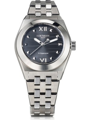 Locman Italy Stealth Titanium Lady Gümüş Çelik Kadın Kol Saati