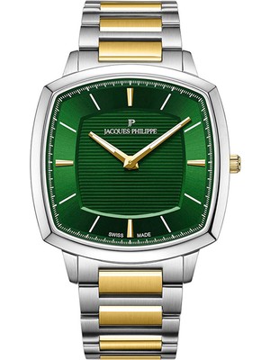 Jacques Philippe JPQGS7473X8 Altın Rengi Metalik Gri Çelik Erkek Kol Saati