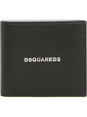Dsquared2 Siyah Logo Detaylı Erkek Deri Cüzdan