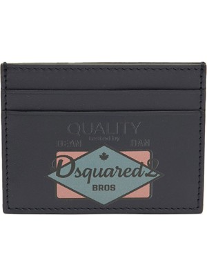 Dsquared2 Lacivert Erkek Deri Kartlık