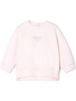 Fendi Açık Pembe Kız Bebek Sweatshirt