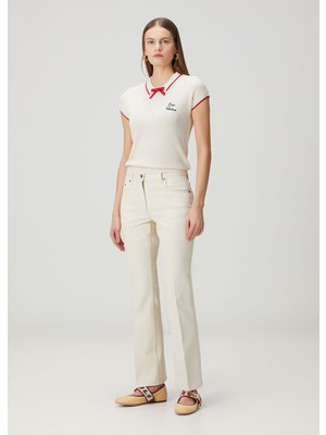 Valentino Beyaz Jean Pantolon