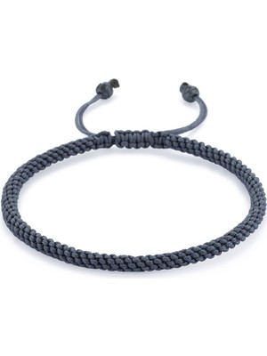 AtolyeWolf Knot Oxide Gri Erkek Bileklik