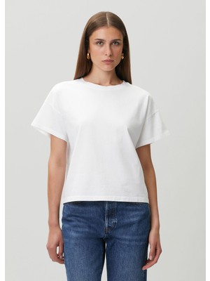 Rag & Bone Kelly Boxy Beyaz T-Shirt