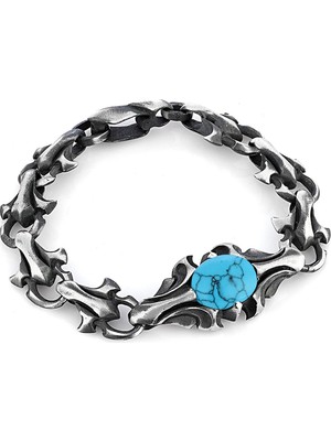 Boga Knight Chain Erkek Gümüş Bileklik