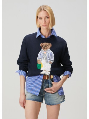 Polo Ralph Lauren Polo Bear Relaxed Fit Lacivert Kazak