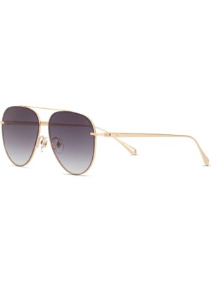 Blancia Milano Bc 1319 C3 Pilot Altın Rengi Metal Erkek Güneş Gözlüğü