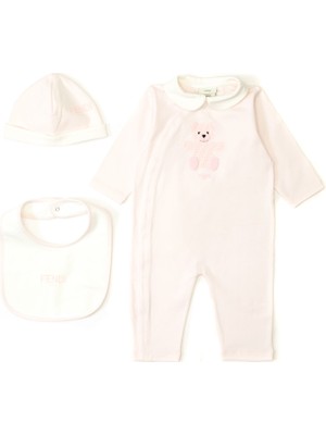 Fendi Pembe Bebek 3lü Tulum Set