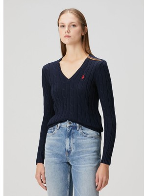 Polo Ralph Lauren Lacivert Saç Örgü Triko