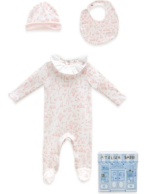 Atelier Babbi Pembe 3lü Kız Bebek Yenidoğan Seti
