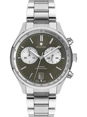 Wainer WA.19001-B Silver Çelik Erkek Kol Saati