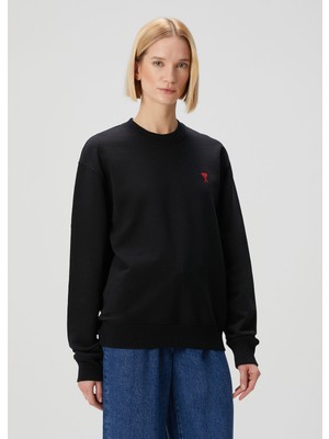 Ami Paris Siyah Logolu Sweatshirt