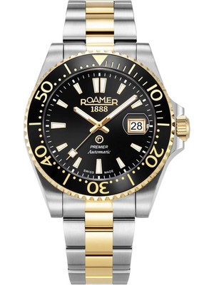 Roamer 986983-47-85-21 Gri Atın Sarısı Çelik Erkek Kol Saati