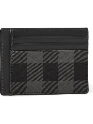 Burberry Check Gri Deri Erkek Kartlık