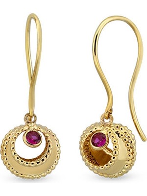 Orena Jewelry Sallantılı 14 Ayar Kadın Altın Küpe