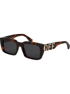Off-White OERI125 6007 Havana Asetat Unisex Güneş Gözlüğü