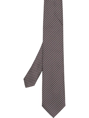 Zegna Desenli Ipek Kravat
