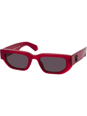 Off-White OERI115 Bordo Asetat Unisex Güneş Gözlüğü
