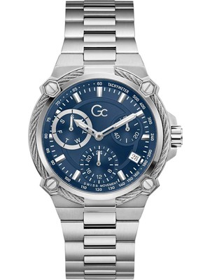 GCY24020G7M Metalik Gri Çelik Erkek Kol Saati