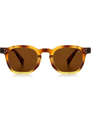Mess Frames Lowkey Demibrown Kahverengi Asetat Unisex Güneş Gözlüğü