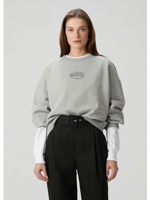 Ganni Paloma Gri Sweatshirt