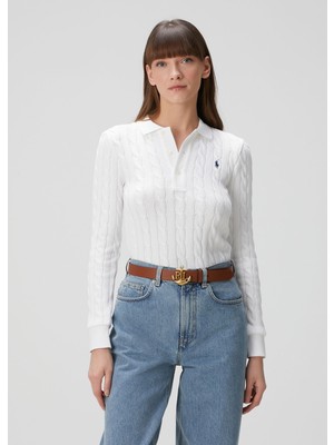 Polo Ralph Lauren Beyaz Polo Yaka Triko