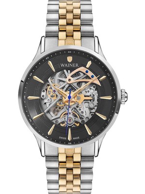 Wainer 25705-C Gri Çelik Erkek Kol Saati
