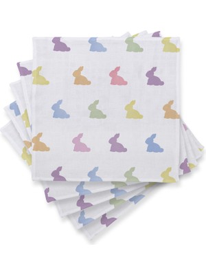 Deux Lapins Rainbow Lapin Müslin 5’li Bebek Omuz Bezi