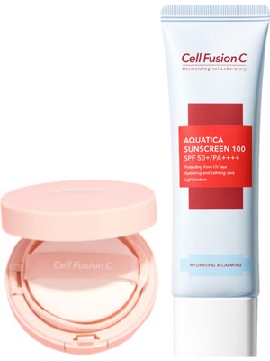 Cell Fusion C Aquatica ve Tone Up Cusion Güneş Kremi Seti