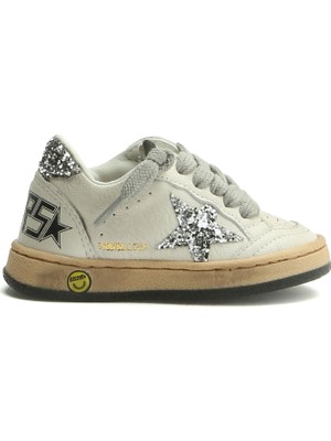 Golden Goose Ball Star Beyaz Unisex Çocuk Deri Sneaker