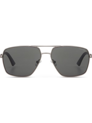 Cerruti 1881 Cr 80074 C4 Koyu Gri Metal Asetat Erkek Güneş Gözlüğü