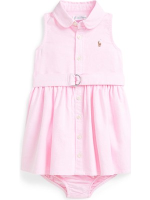 Polo Ralph Lauren Pembe Kız Bebek Elbise
