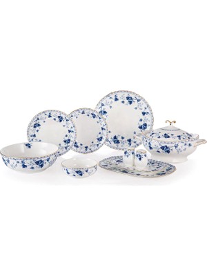Royal London Perla Leaf Bone China 60 Parça Yemek Takımı