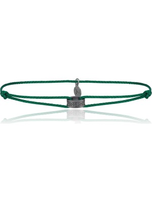 Melie Jewelry Greek 925 Ayar Gümüş Ipli Erkek Bileklik
