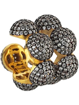 Begüm Khan Maharani Duo Kadın Altın Kaplama Earcuff